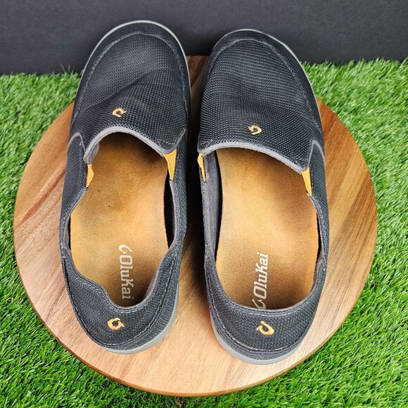 Olukai Nohea Mesh Shoes Mens Size 12 Gray Slip On Casual Comfort 10188-4242 main image 12